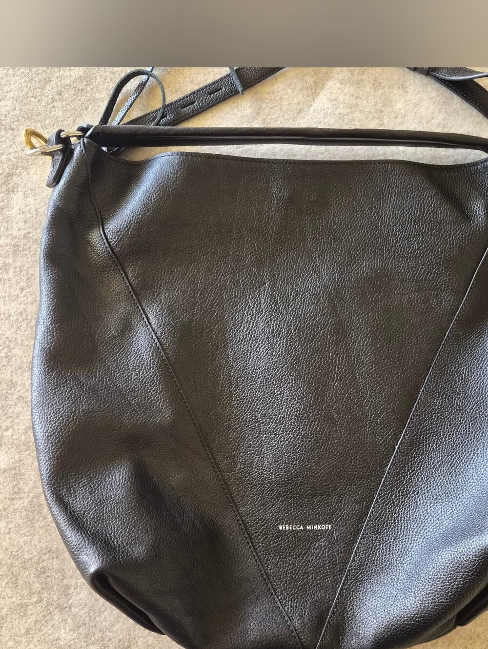Rebecca Minkoff Moto Leather, Double Zip Hobo Shoulder Bag - Picture 3 of 11